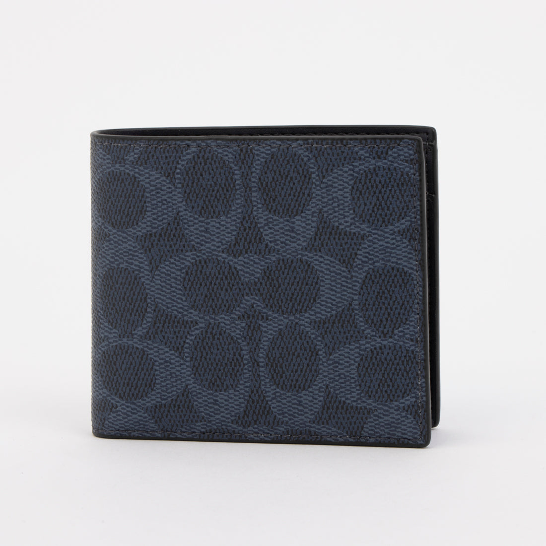 コーチ COACH 二つ折り財布 CY406 コイン ウォレット シグネチャー メンズ （ネイビー） ネイビー