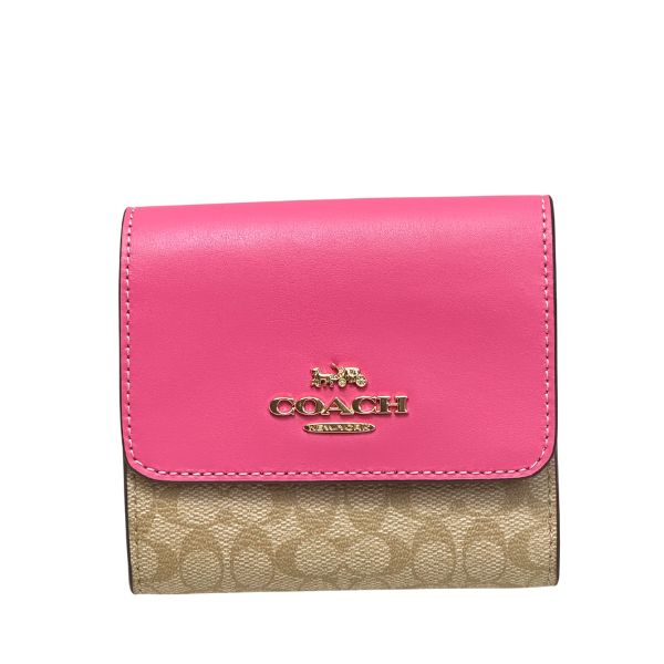 コーチ COACH 折りたたみ財布 CF369IMVGK （ライトカーキ/ペチュニア） ライトカーキ/ペチュニア