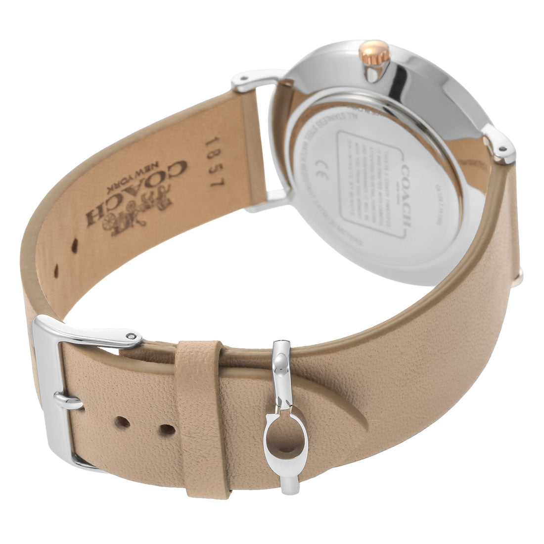 コーチ COACH ペリー レディース 時計 14503119 クォーツ シルバー レザー