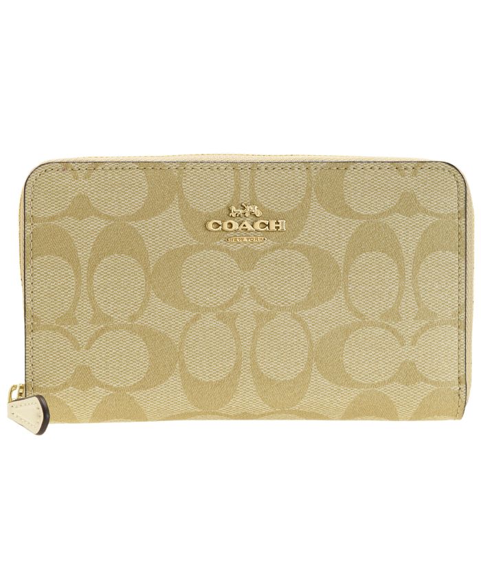 コーチ COACH ラウンドファスナー中 長財布