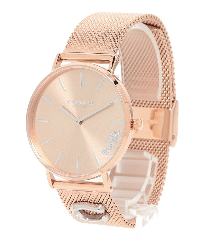 コーチ COACH 【COACH】コーチ 腕時計 レディース COACH 14503338 PERRY ペリー 36MM クォーツ シルバー ローズゴールド メッシュベルト   ロ