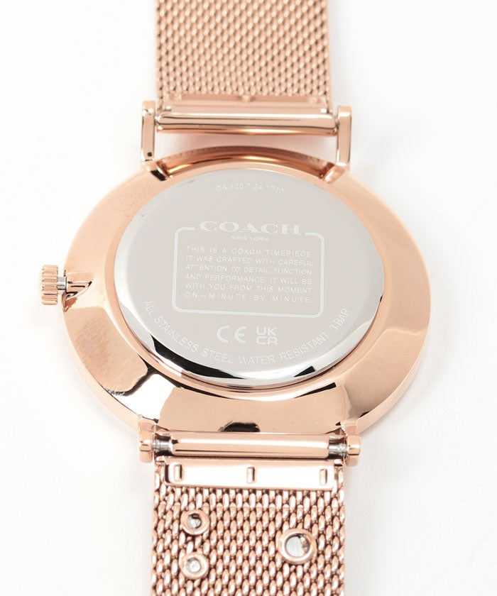 コーチ COACH 【COACH】コーチ 腕時計 レディース COACH 14503338 PERRY ペリー 36MM クォーツ シルバー ローズゴールド メッシュベルト   ロ
