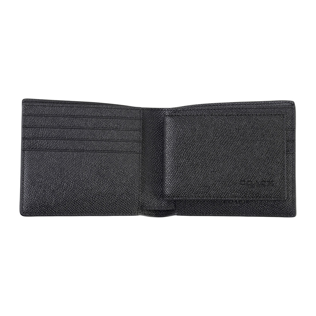 COACH COACH 2-Fold Wallet Cross Grain 3-IN-1 Wallet CR899 BLK BLACK