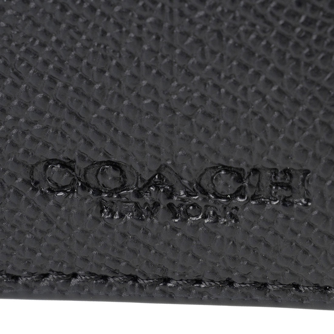 COACH COACH 2-Fold Wallet Cross Grain 3-IN-1 Wallet CR899 BLK BLACK