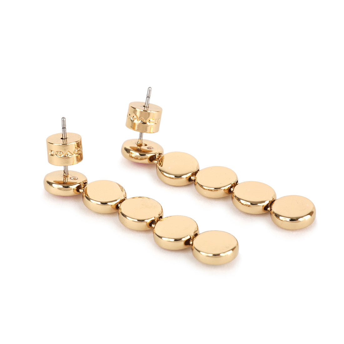 COACH COACH Earrings Open Circle LINEAR EARRINGS CY104 GDMC GOLD