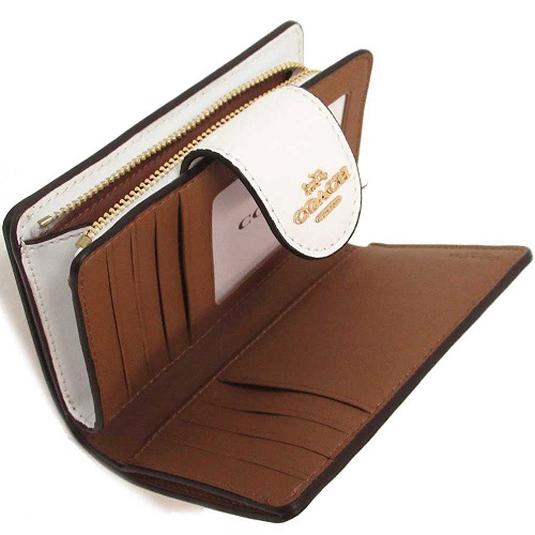 コーチ COACH コーチ 財布 COACH アウトレット シグネチャー キャンバス ミディアム コーナー ジップ ウォレット 二つ折り財布  C0082 IMRFF