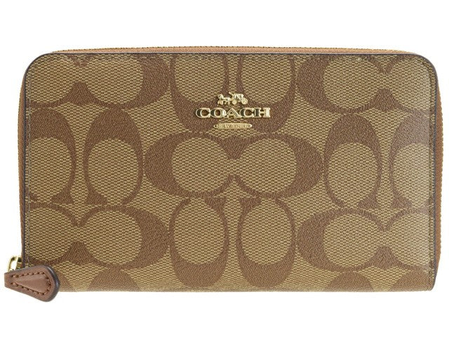 コーチ COACH ラウンドファスナー中 長財布
