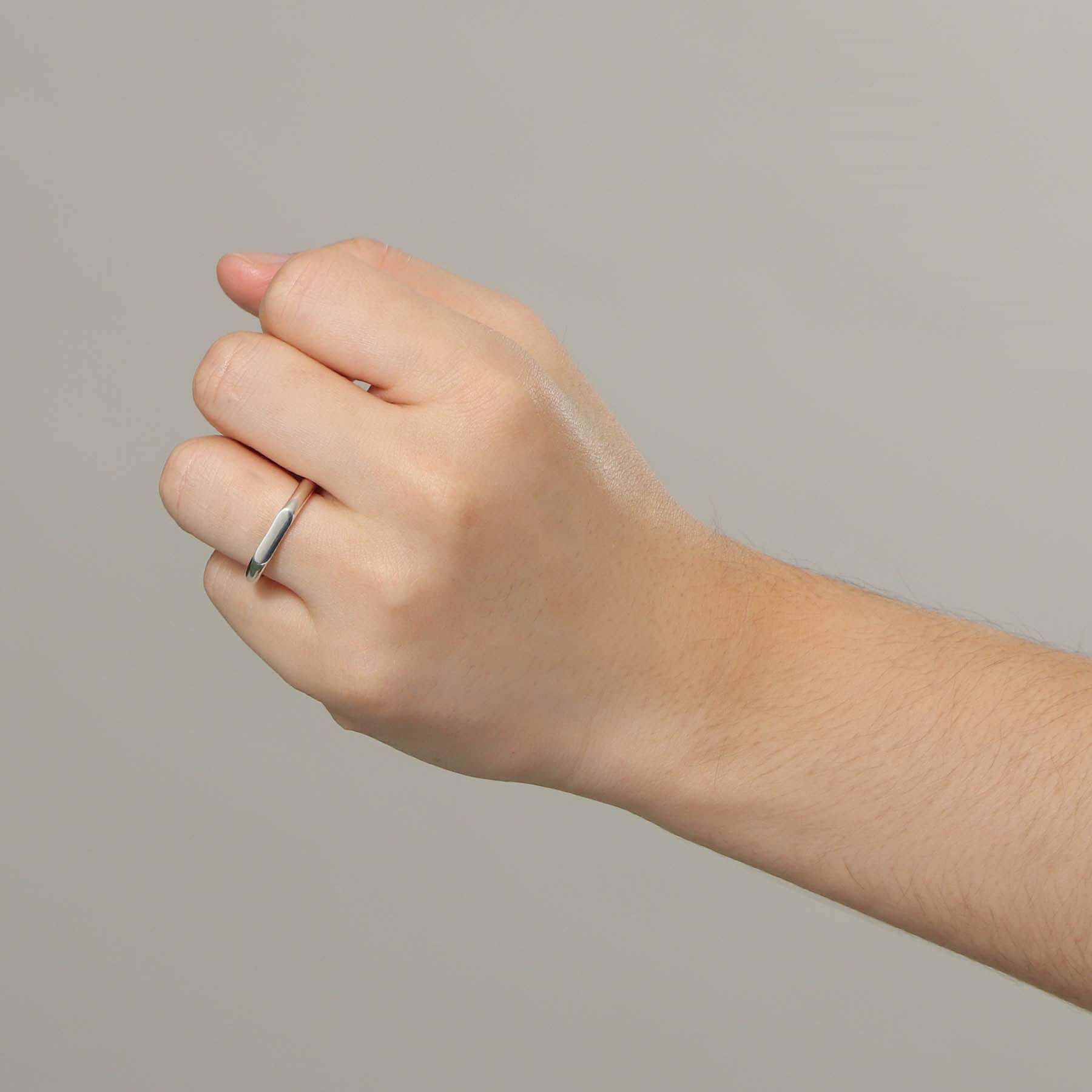 ココシュニック COCOSHNIK シルバー オーバルカットオフ リング（14.16.18号） シルバー(600)