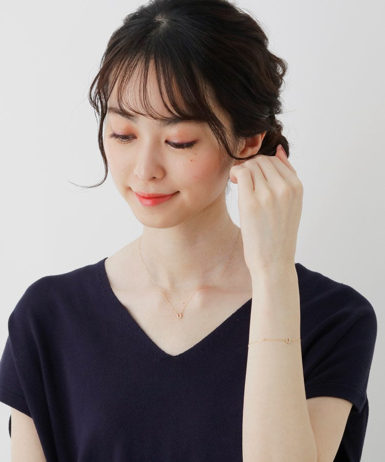 ココシュニック COCOSHNIK K18ダイヤモンド 馬蹄モチーフ ネックレス （イエローゴールド(104)） イエローゴールド(104)