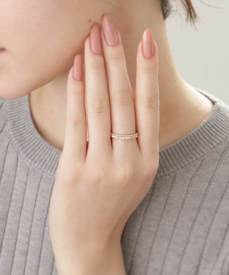 ココシュニック COCOSHNIK K10ミル縦溝リング（＃16） （イエローゴールド(100)） イエローゴールド(100)