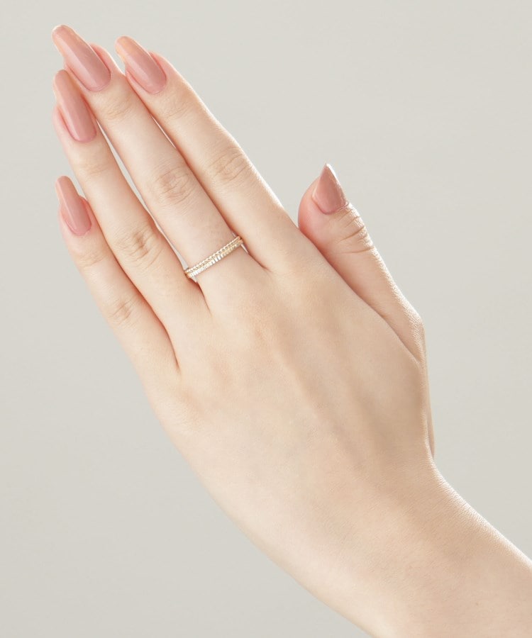 ココシュニック COCOSHNIK K10ミル縦溝リング（＃16） （イエローゴールド(100)） イエローゴールド(100)