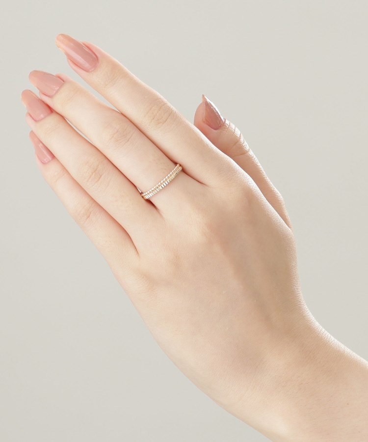 ココシュニック COCOSHNIK K10ミル縦溝リング（＃16） （イエローゴールド(100)） イエローゴールド(100)