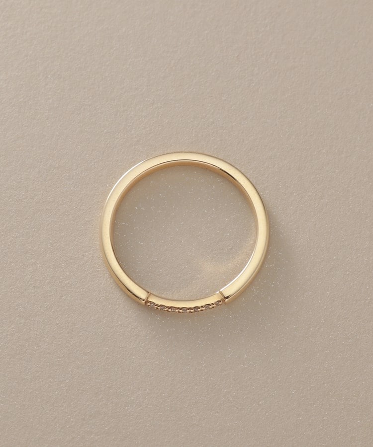 ココシュニック COCOSHNIK K10ダイヤモンド センターステップ リング （イエローゴールド(104)） イエローゴールド(104)