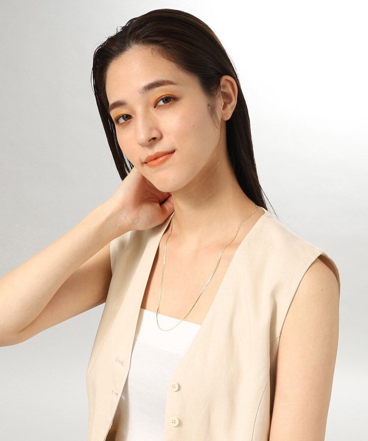 ココシュニック COCOSHNIK K10ベネチアンフラット ネックレス（60cm） （イエローゴールド(100)） イエローゴールド(100)