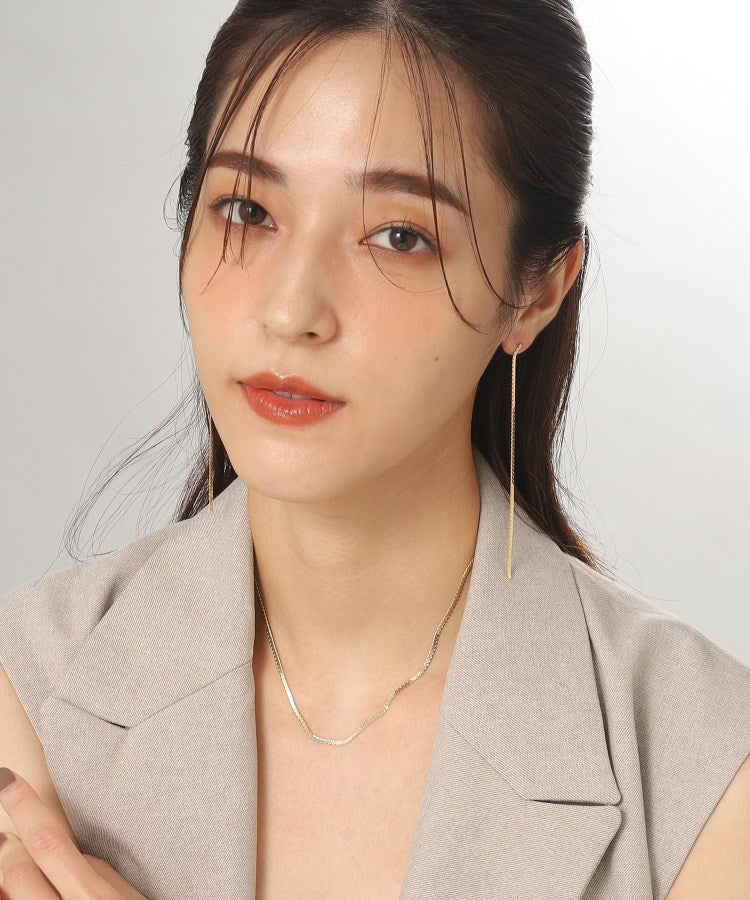 ココシュニック COCOSHNIK K10スーパーベネフラット ネックレス （イエローゴールド(100)） イエローゴールド(100)