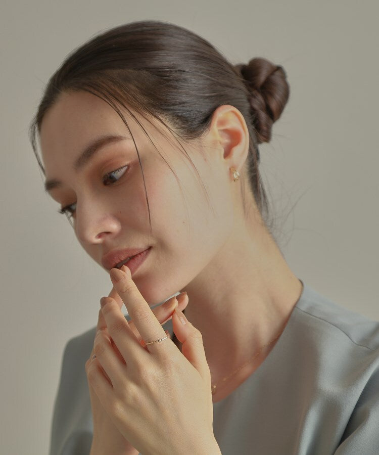 ココシュニック COCOSHNIK K10スカラップカット リング （イエローゴールド(100)） イエローゴールド(100)