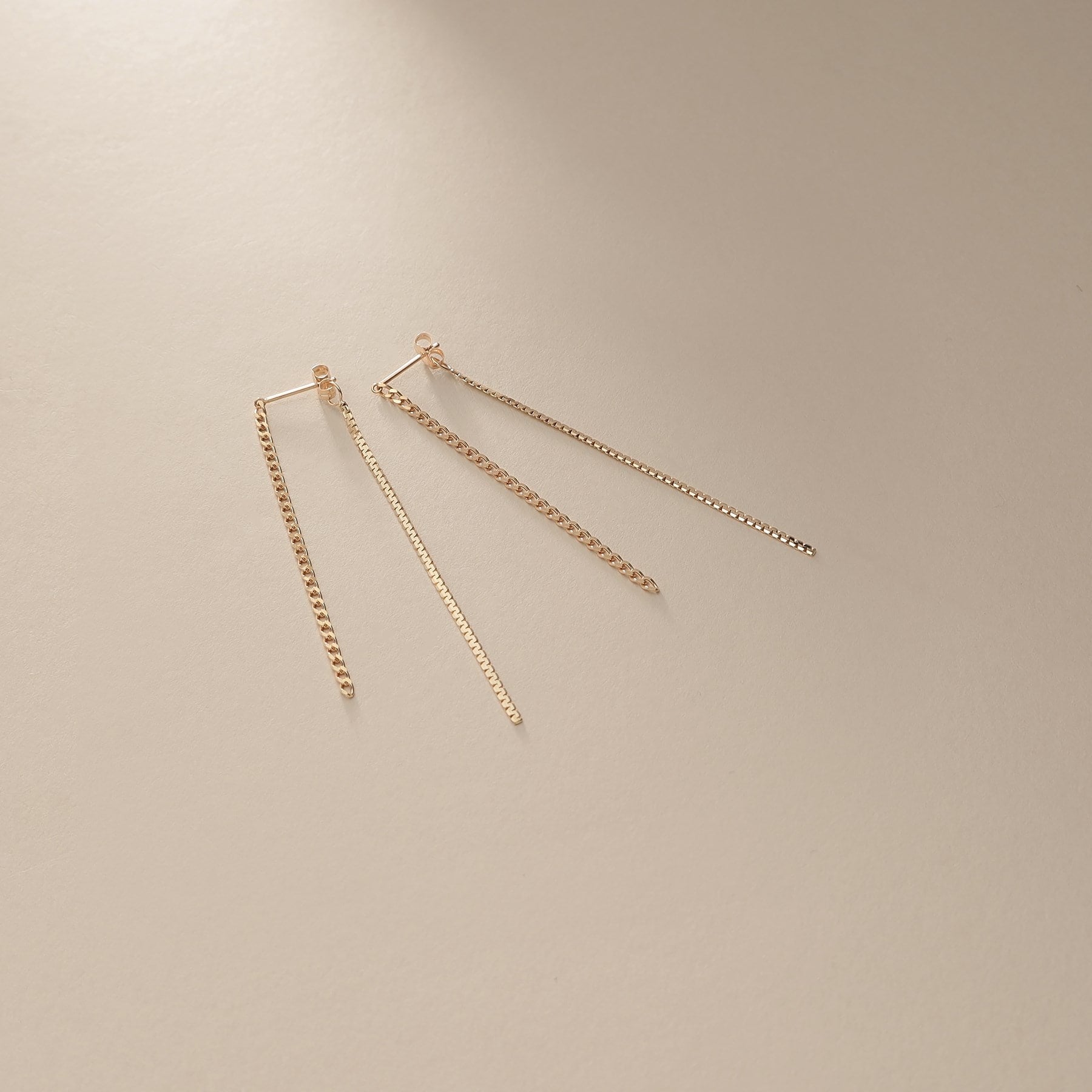 ココシュニック COCOSHNIK K10キヘイ×ベネフラット前後 スタッドピアス （イエローゴールド(149)） イエローゴールド(100)