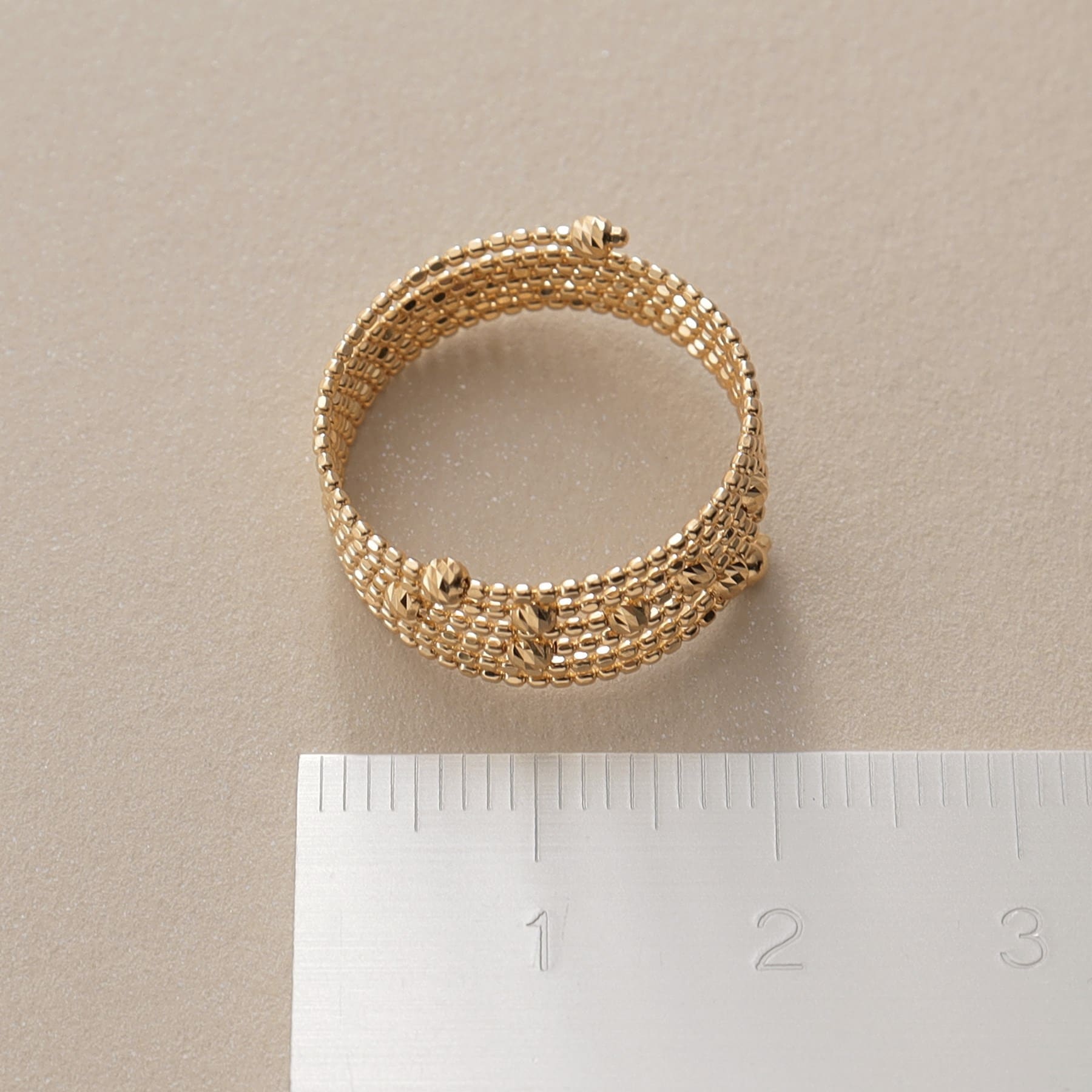 ココシュニック COCOSHNIK K18ハニーカットボール形状記憶 リング大 （イエローゴールド(149)） イエローゴールド(100)