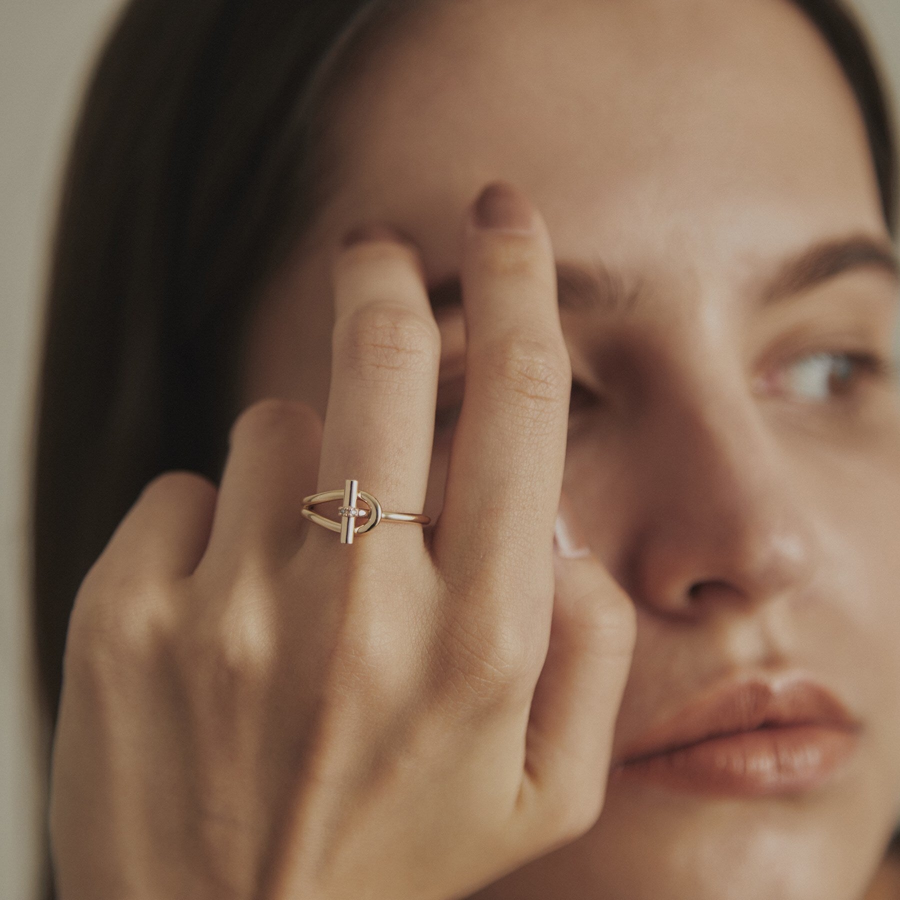 ココシュニック COCOSHNIK K10ダイヤモンド マンテルモチーフ リング （イエローゴールド(104)） イエローゴールド(104)