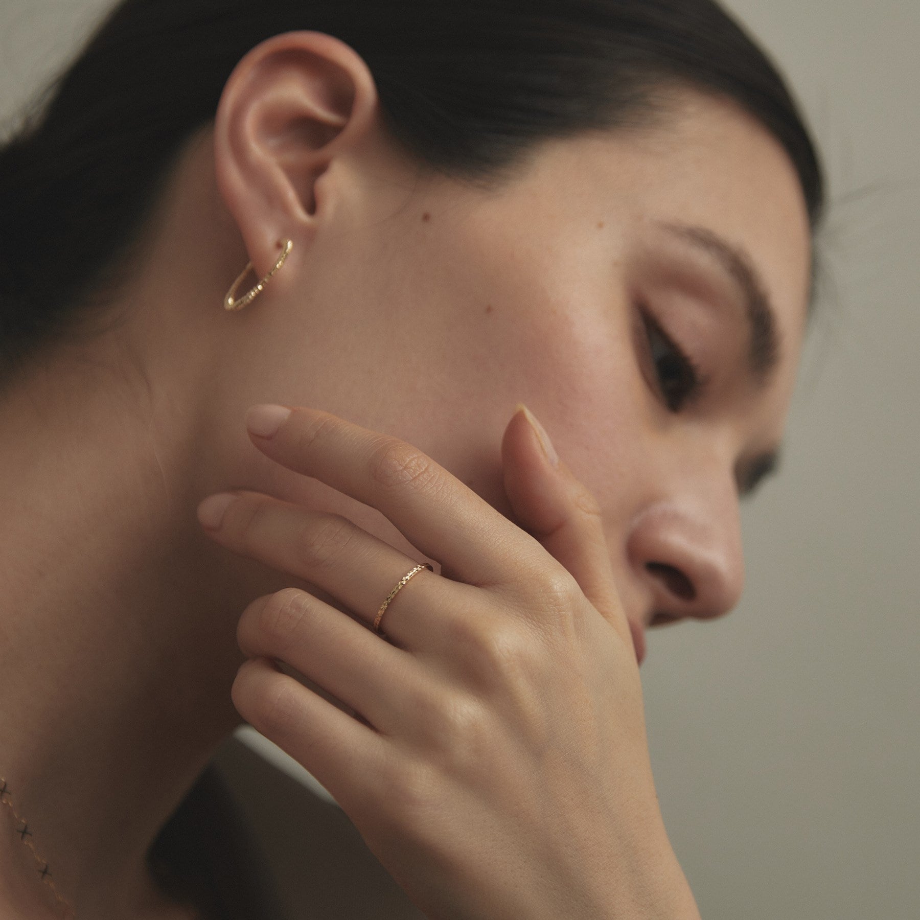 ココシュニック COCOSHNIK K18　カットワーク極光　リング