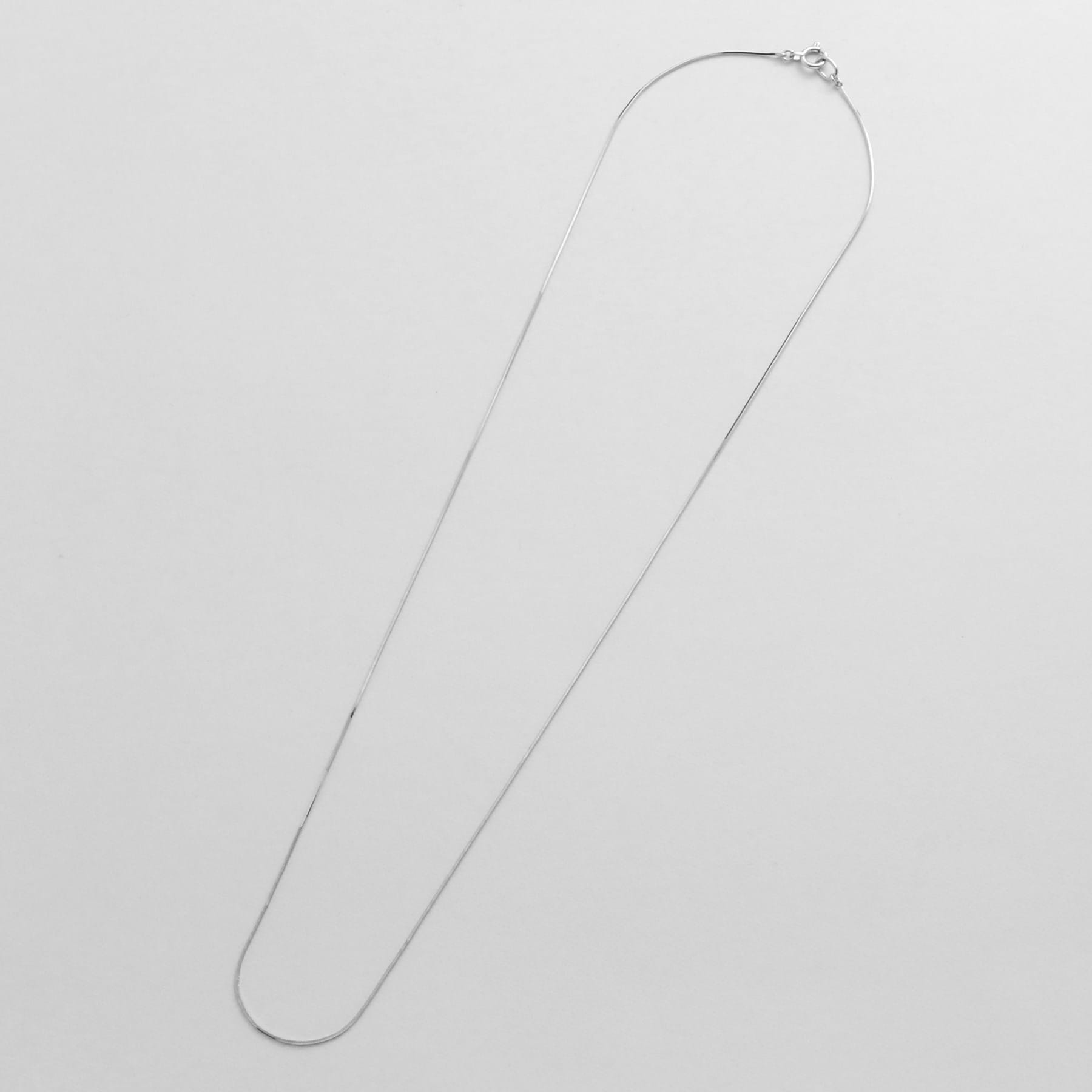 ココシュニック COCOSHNIK コンパクトチェーン　ネックレス（WG） (ホワイトゴールド) ホワイトゴールド(200)