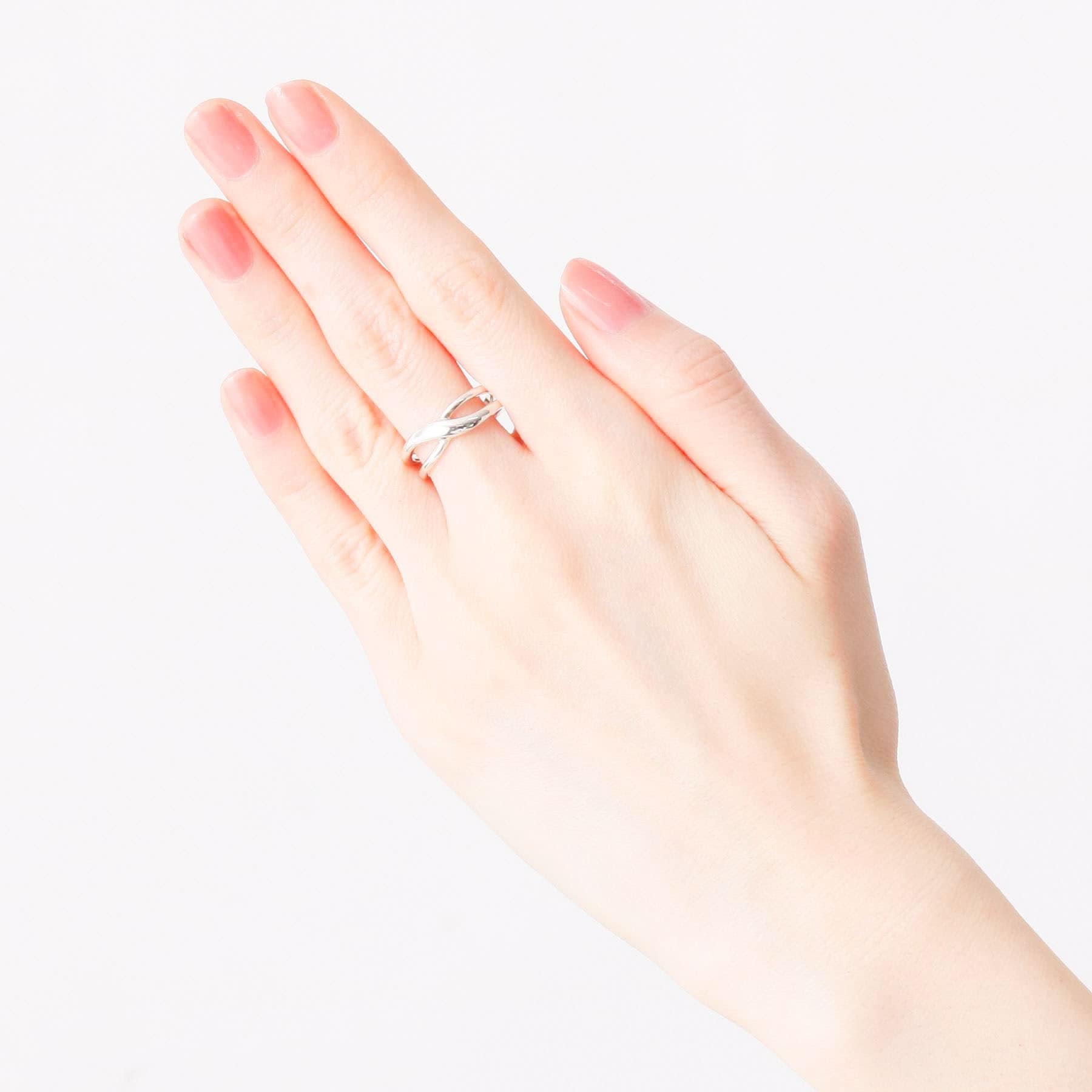 ココシュニック COCOSHNIK ラスティングシルバー　S字交差　リング (シルバー) シルバー(600)