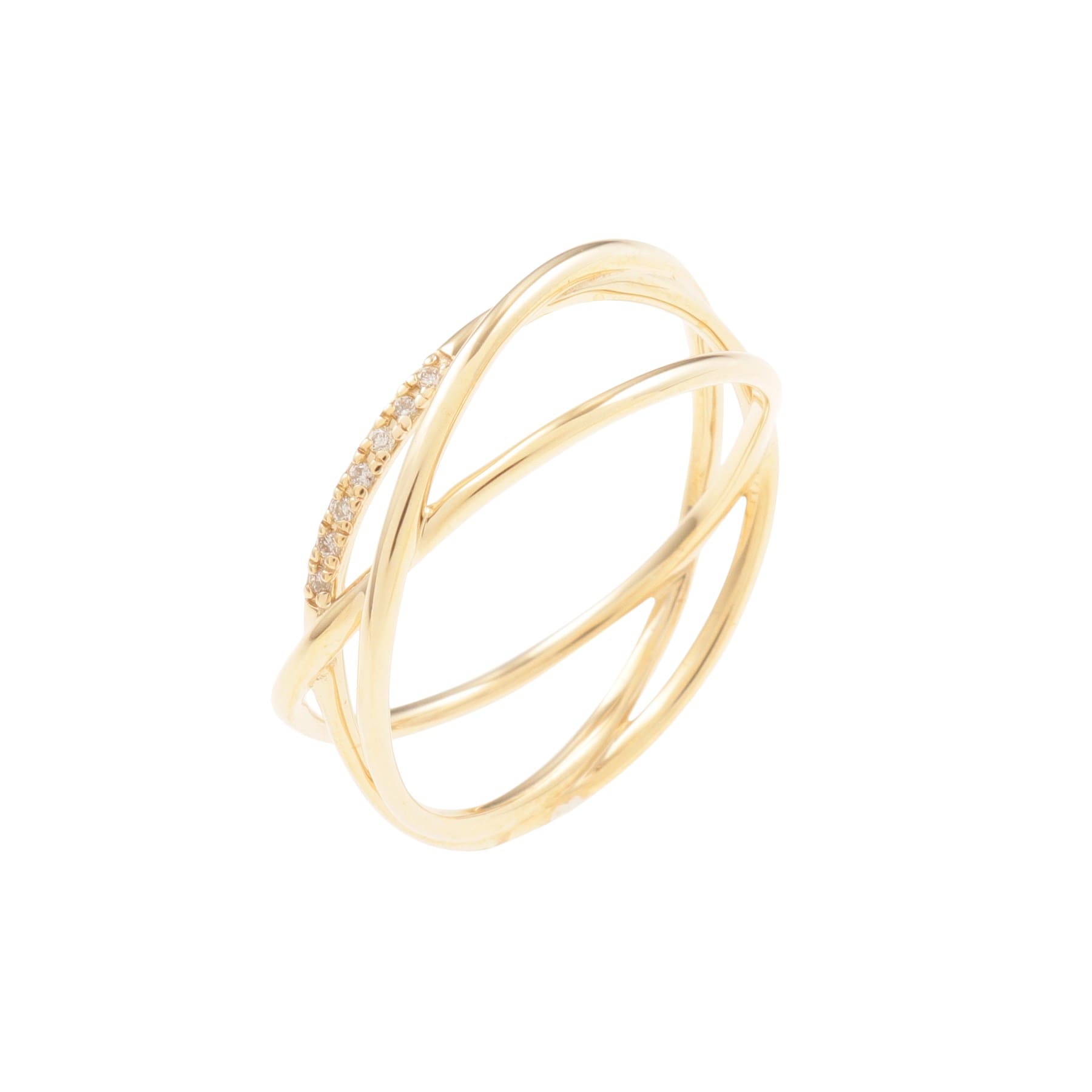 COCOSHNIK COCOSHNIK K10 Diamond crushed round wire 3-ring