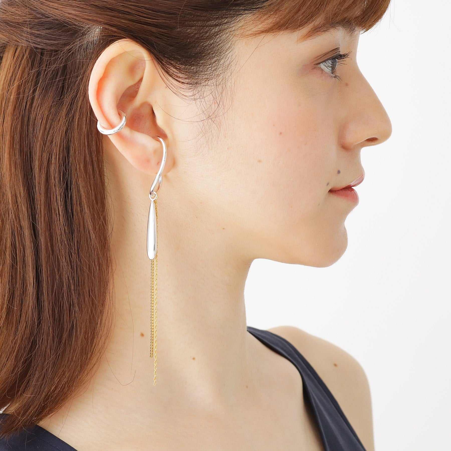 ココシュニック COCOSHNIK シルバー ラップイヤーカフ