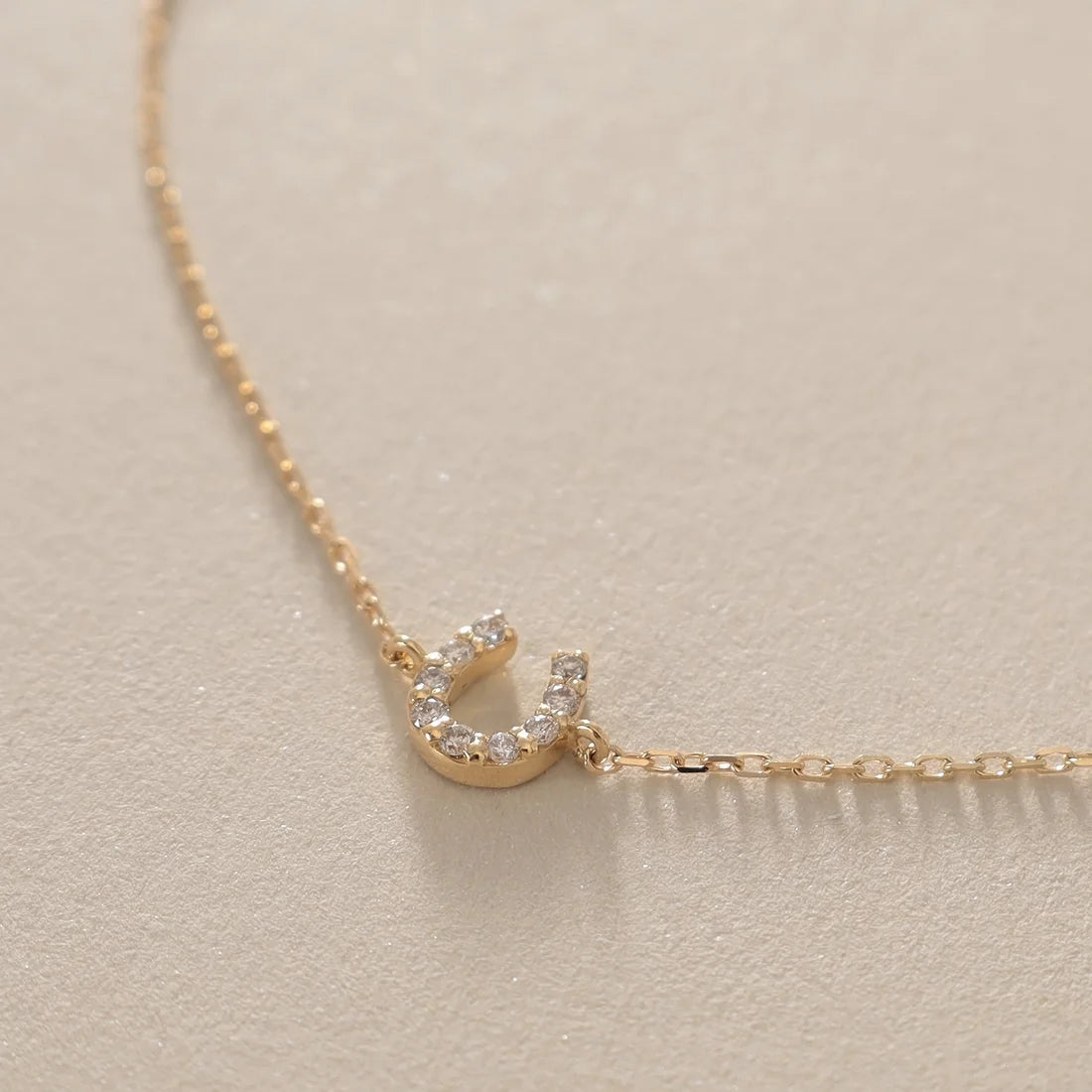 COCOSHNIK K18 Diamond Horseshoe Motif Bracelet