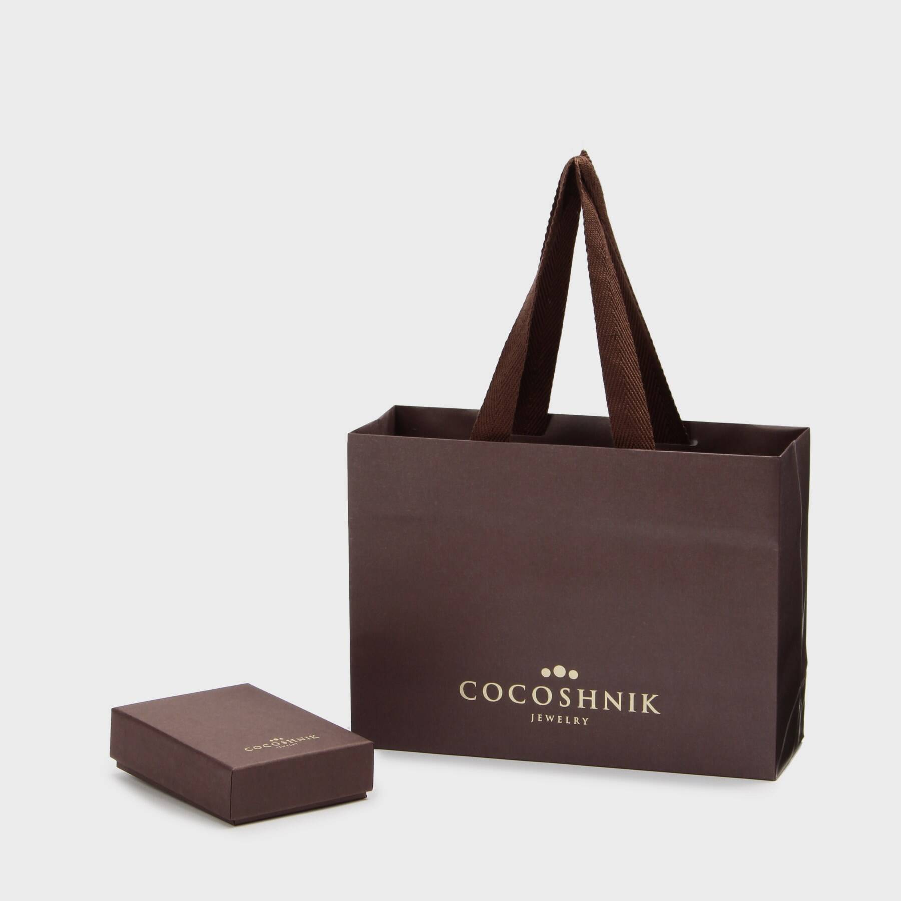 ココシュニック COCOSHNIK ダイヤモンド　バゲットカット1石パヴェ　スクエアネックレス