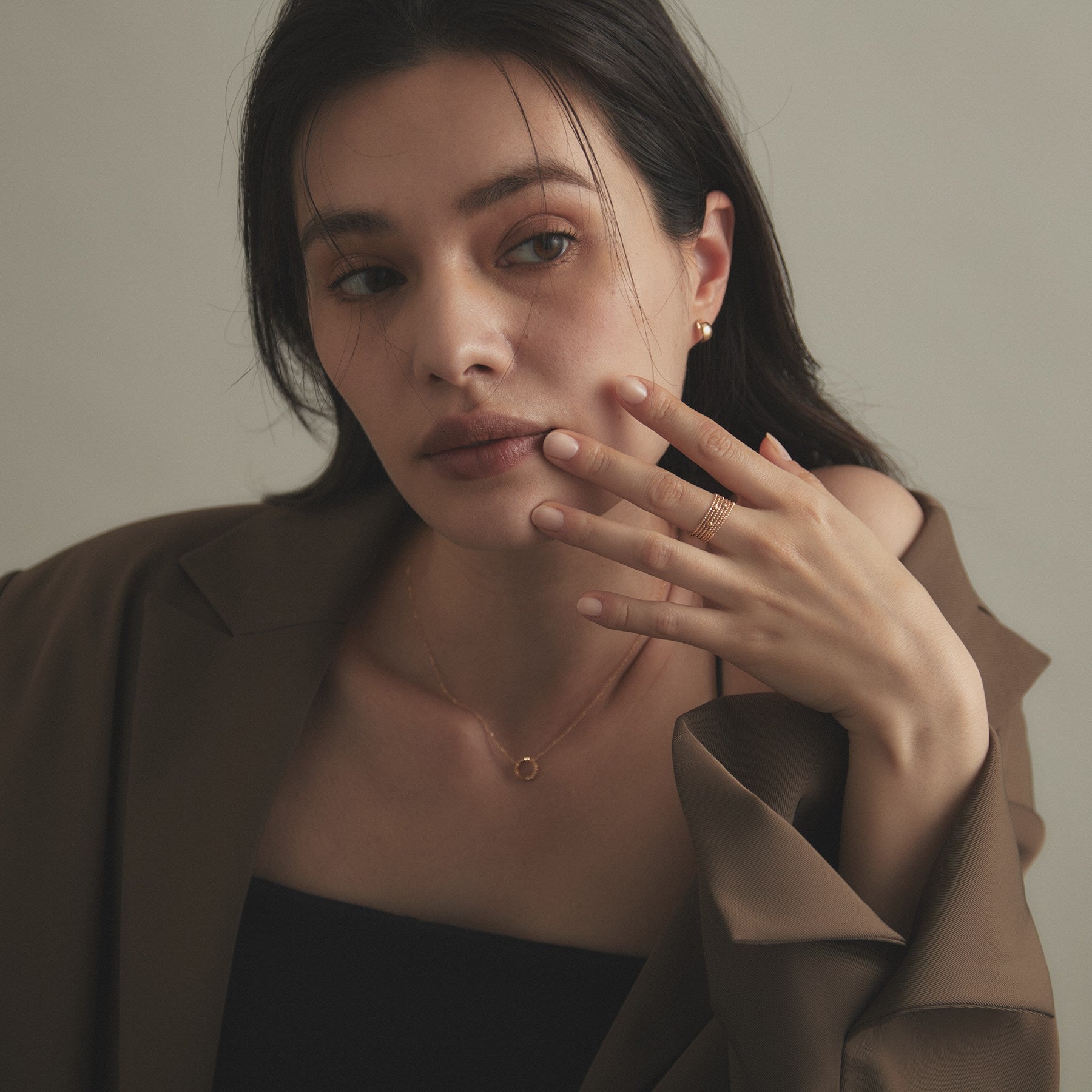 ココシュニック COCOSHNIK K18ハニー カットボール 形状記憶リング (イエローゴールド) イエローゴールド(100)