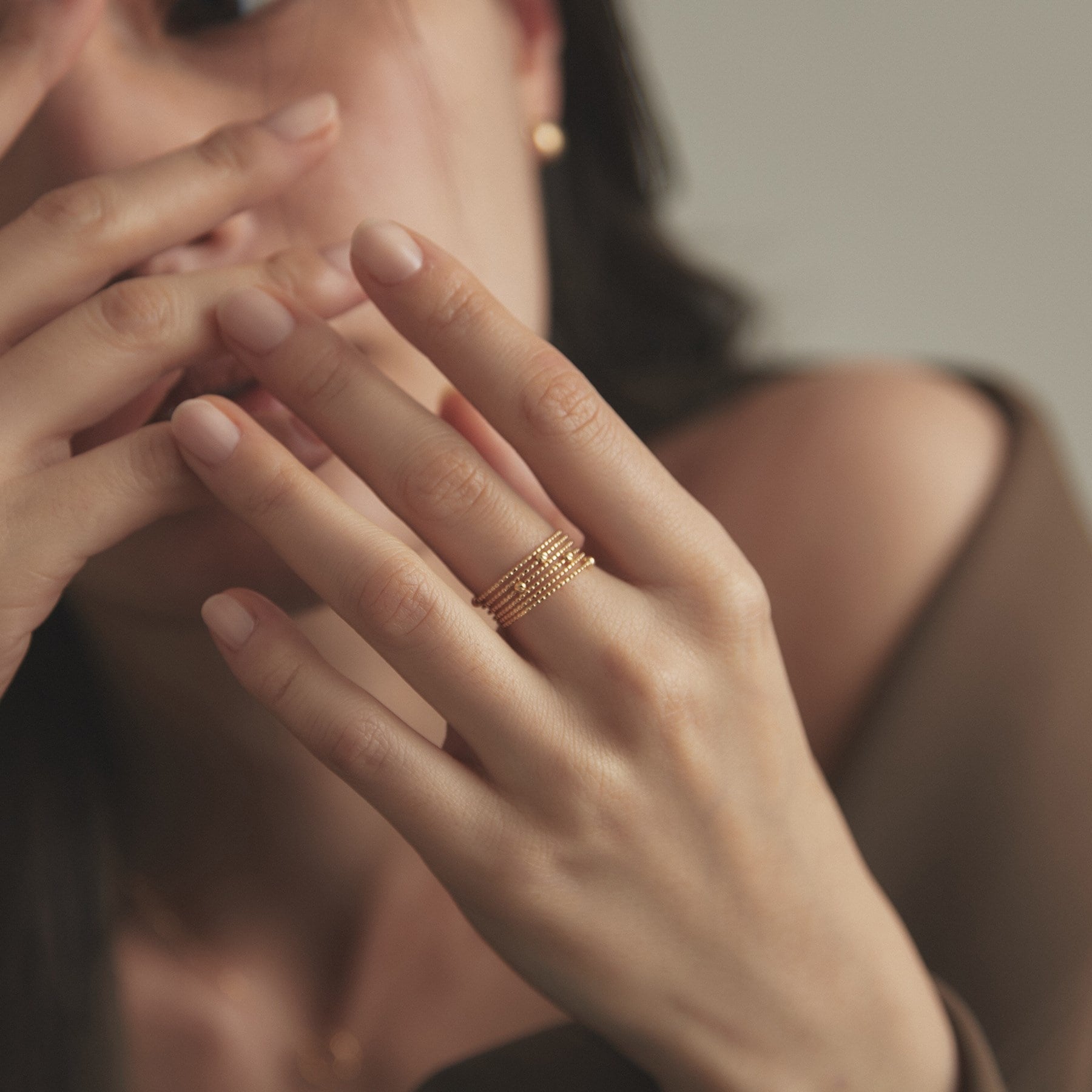 ココシュニック COCOSHNIK K18ハニー カットボール 形状記憶リング (イエローゴールド) イエローゴールド(100)