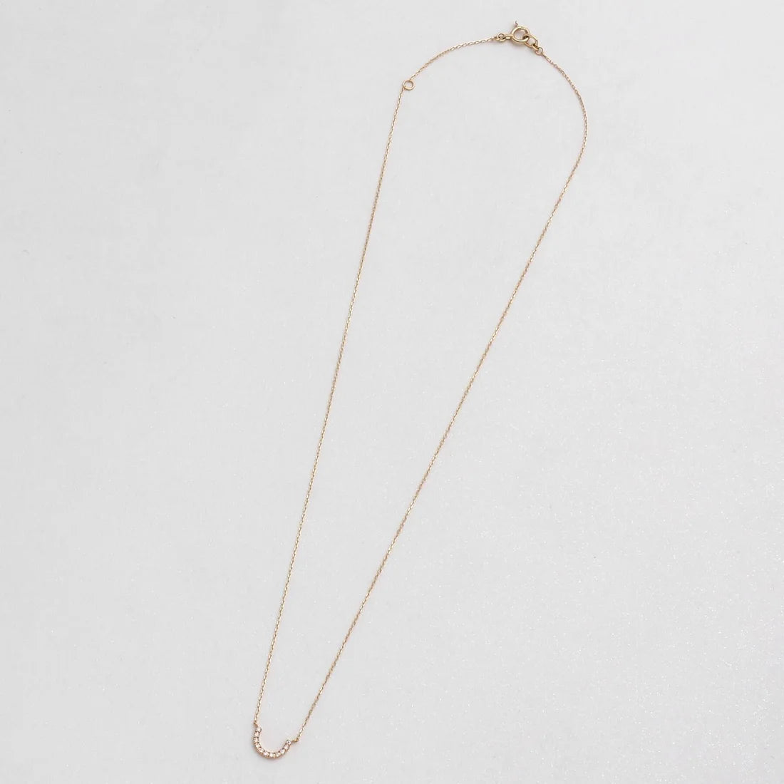 ココシュニック COCOSHNIK K10ダイヤモンド U字ネックレス