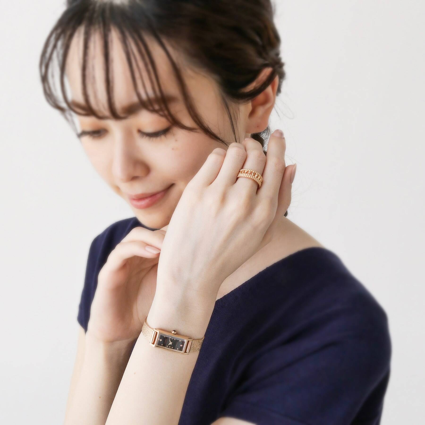ココシュニック COCOSHNIK 切子×ミル　リング