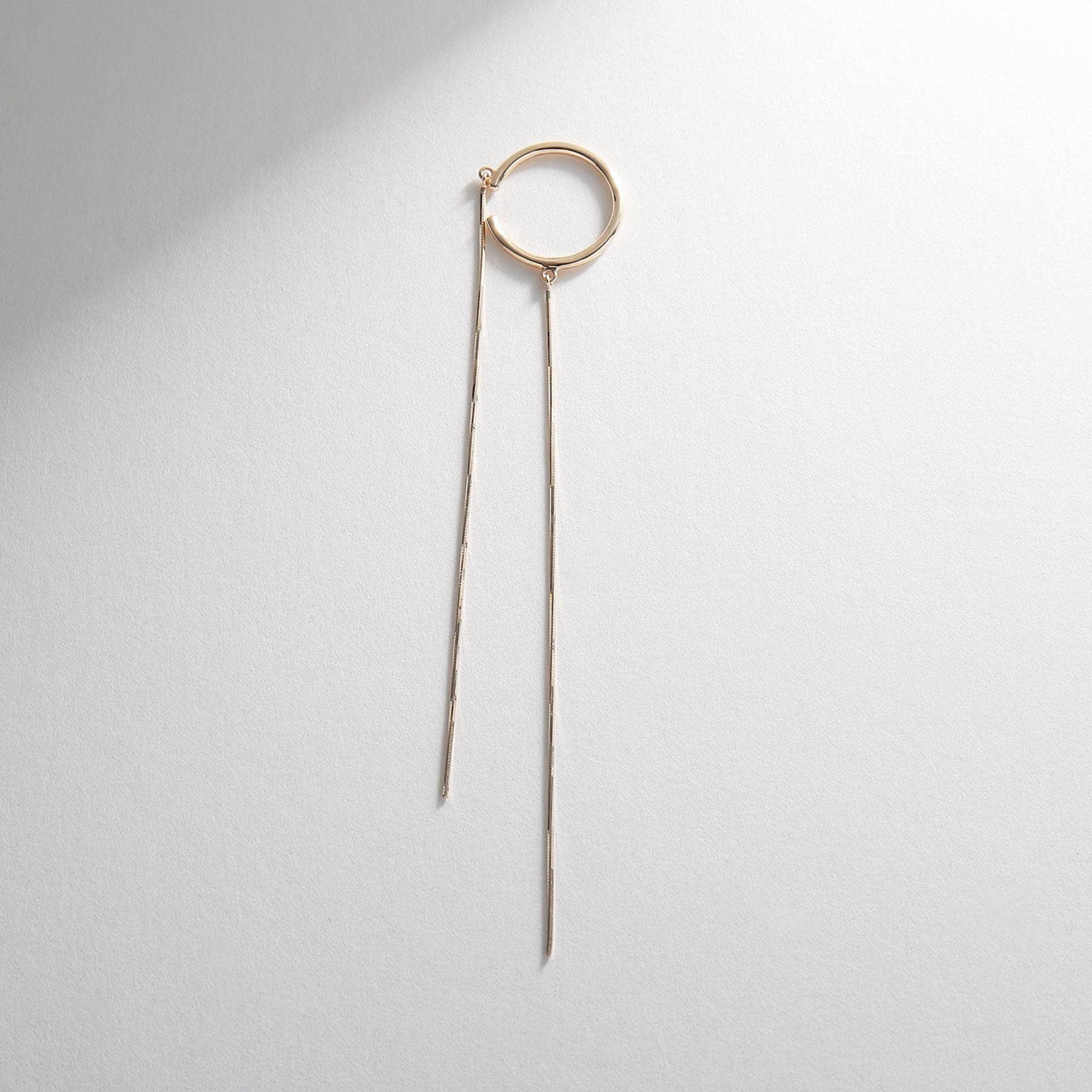 ココシュニック COCOSHNIK K10コンパクトチェーン前後 イヤーカフ（片耳用） イエローゴールド(100)