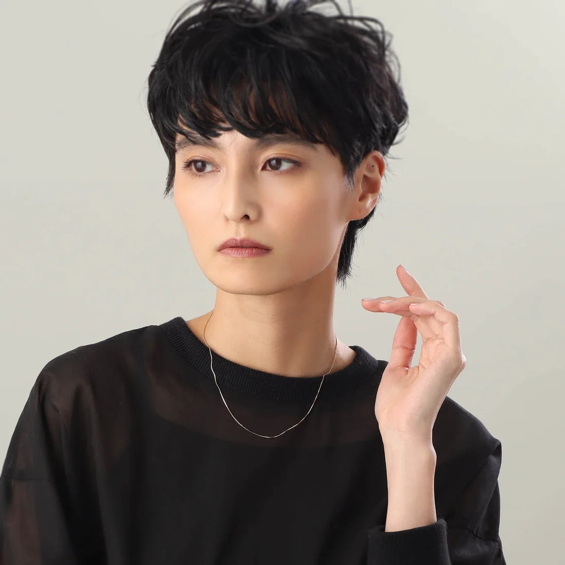 ココシュニック COCOSHNIK K18コンパクトチェーン ネックレス