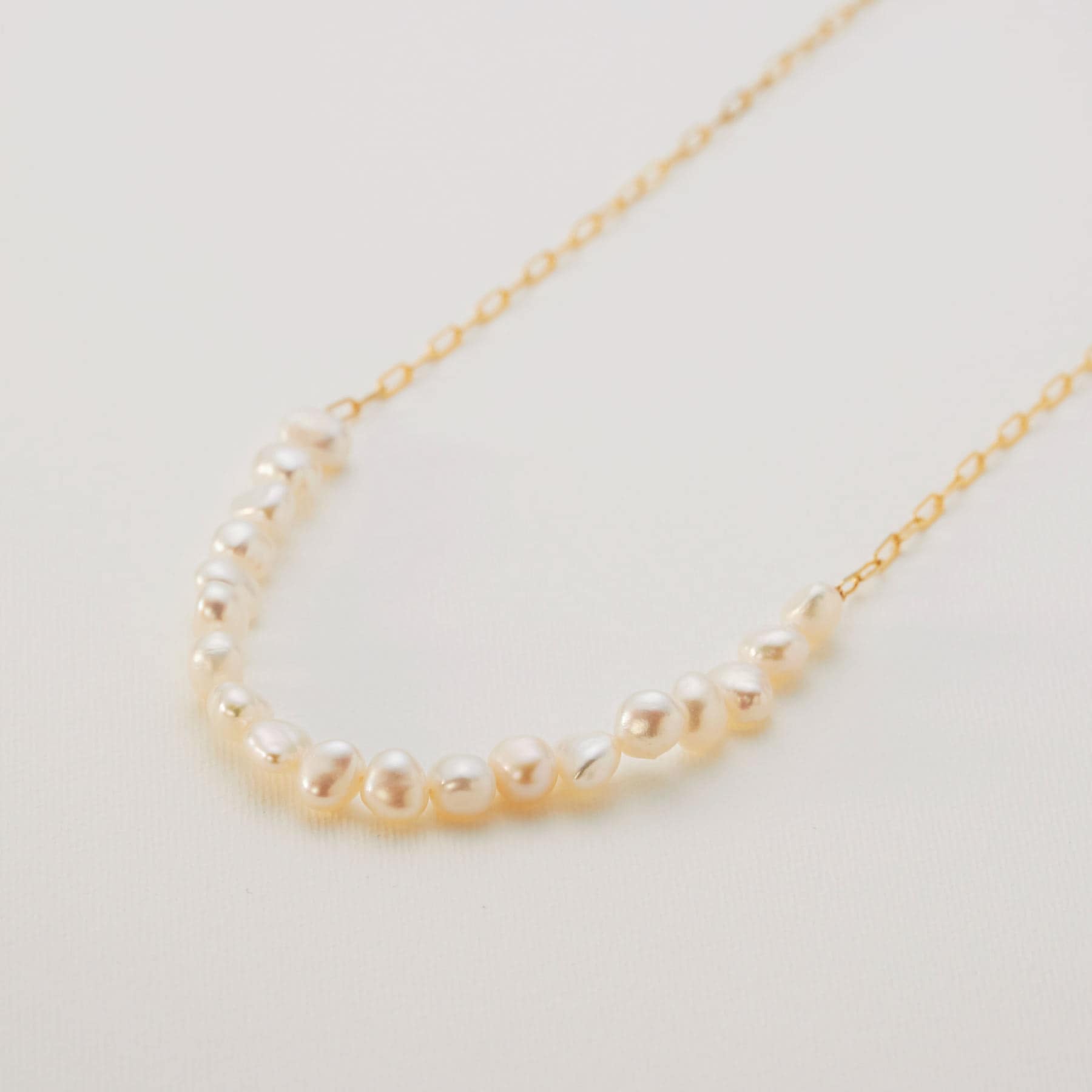 ココシュニック COCOSHNIK K10バロックパール ケーブルチェーンネックレス