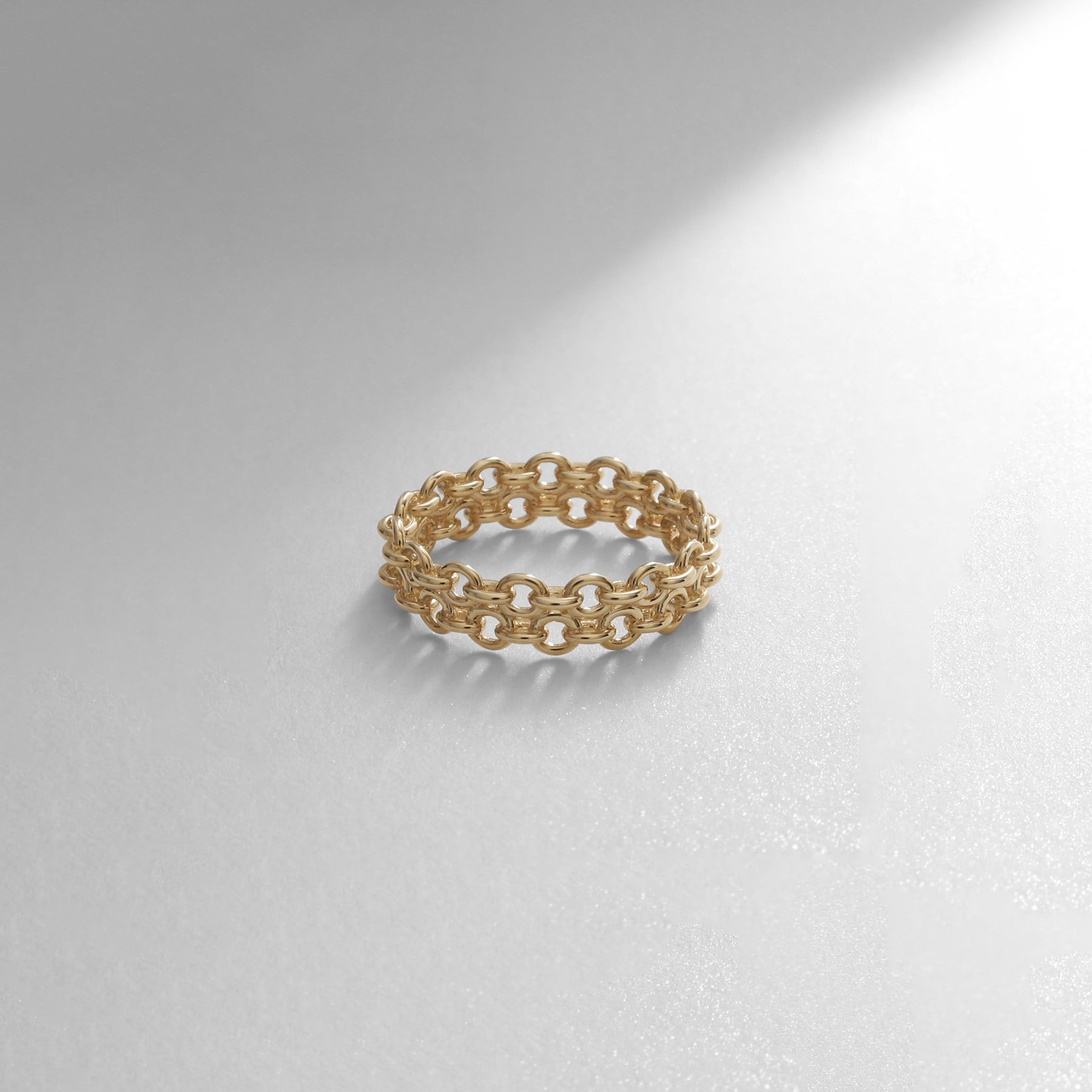 COCOSHNIK COCOSHNIK K102 Linked Chain Motif Ring