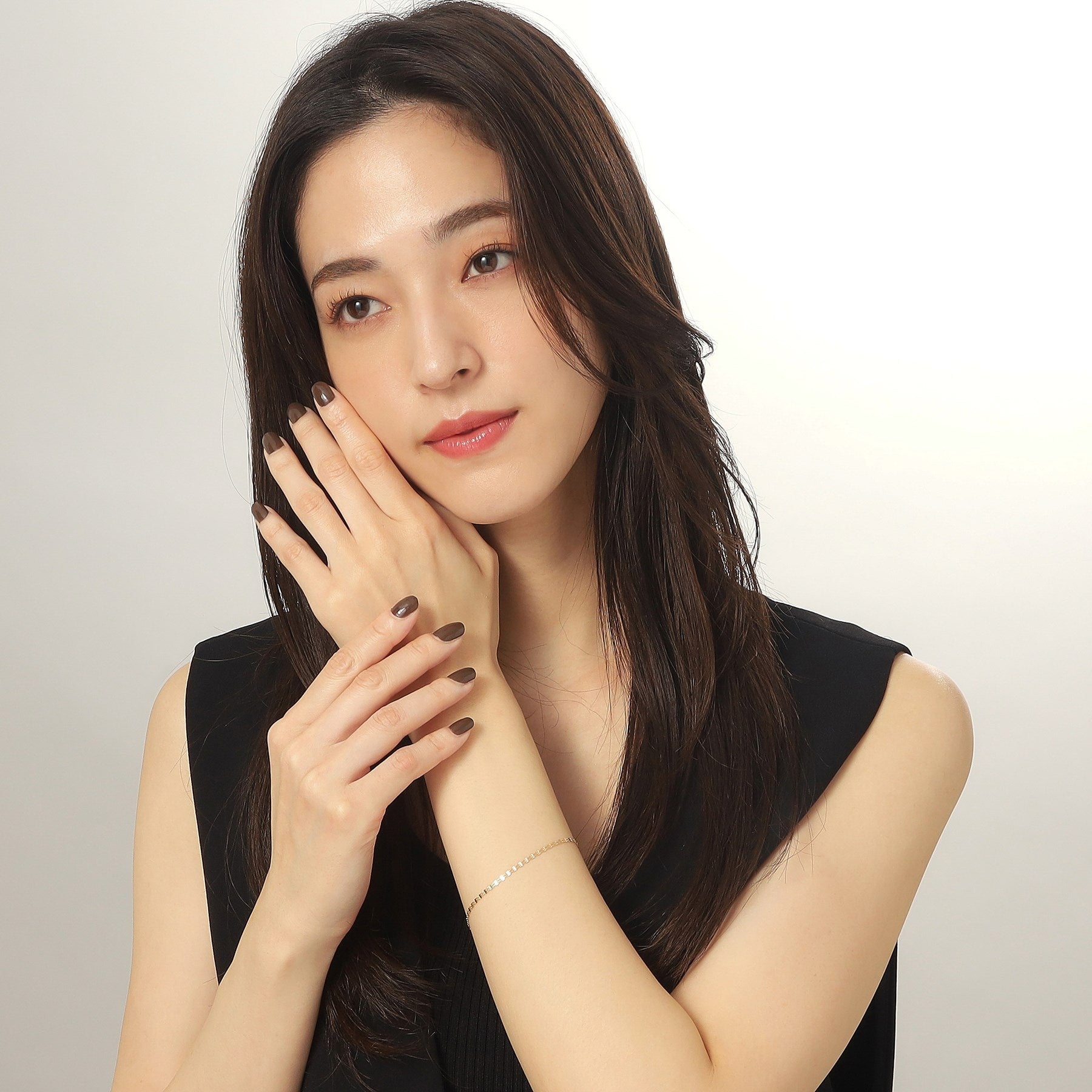 ココシュニック COCOSHNIK K18ダブルフラワークロス ブレスレット （イエローゴールド(100)） イエローゴールド(100)