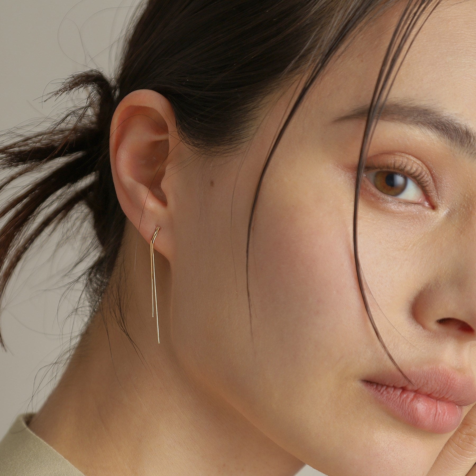 ココシュニック COCOSHNIK K18コンパクトフリンジ スタッドピアス （イエローゴールド(100)） イエローゴールド(100)