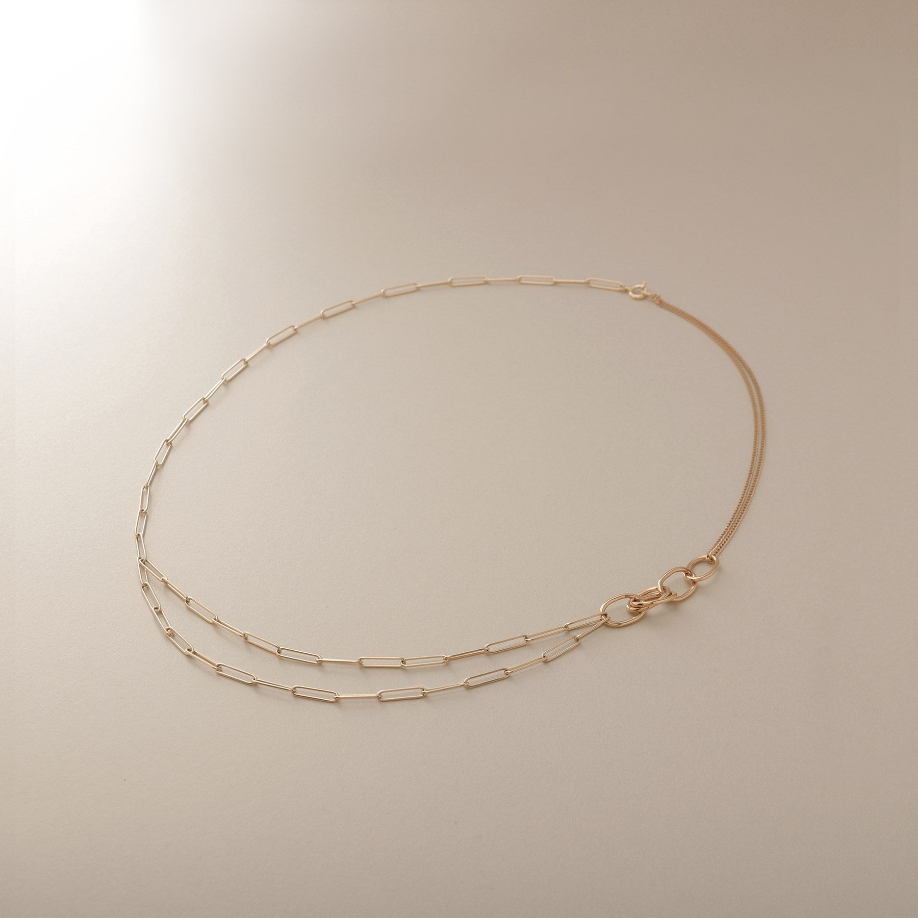 COCOSHNIK K10PC Chain × Kheid Draped Necklace