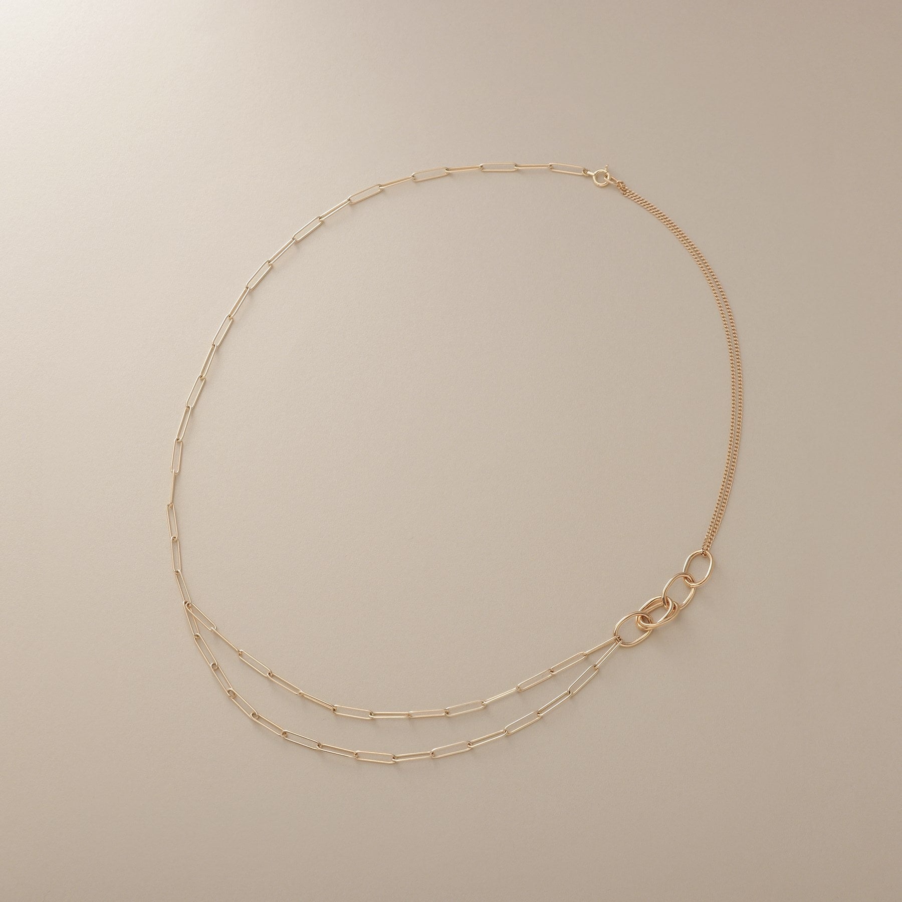 COCOSHNIK K10PC Chain × Kheid Draped Necklace