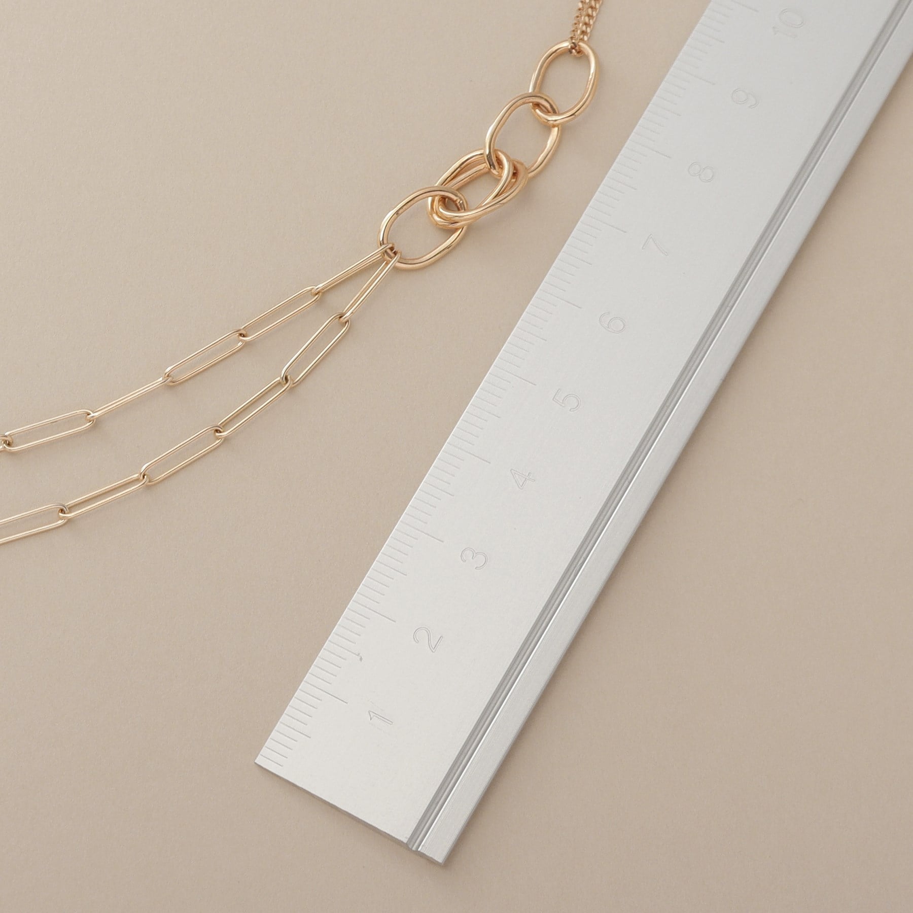 COCOSHNIK K10PC Chain × Kheid Draped Necklace