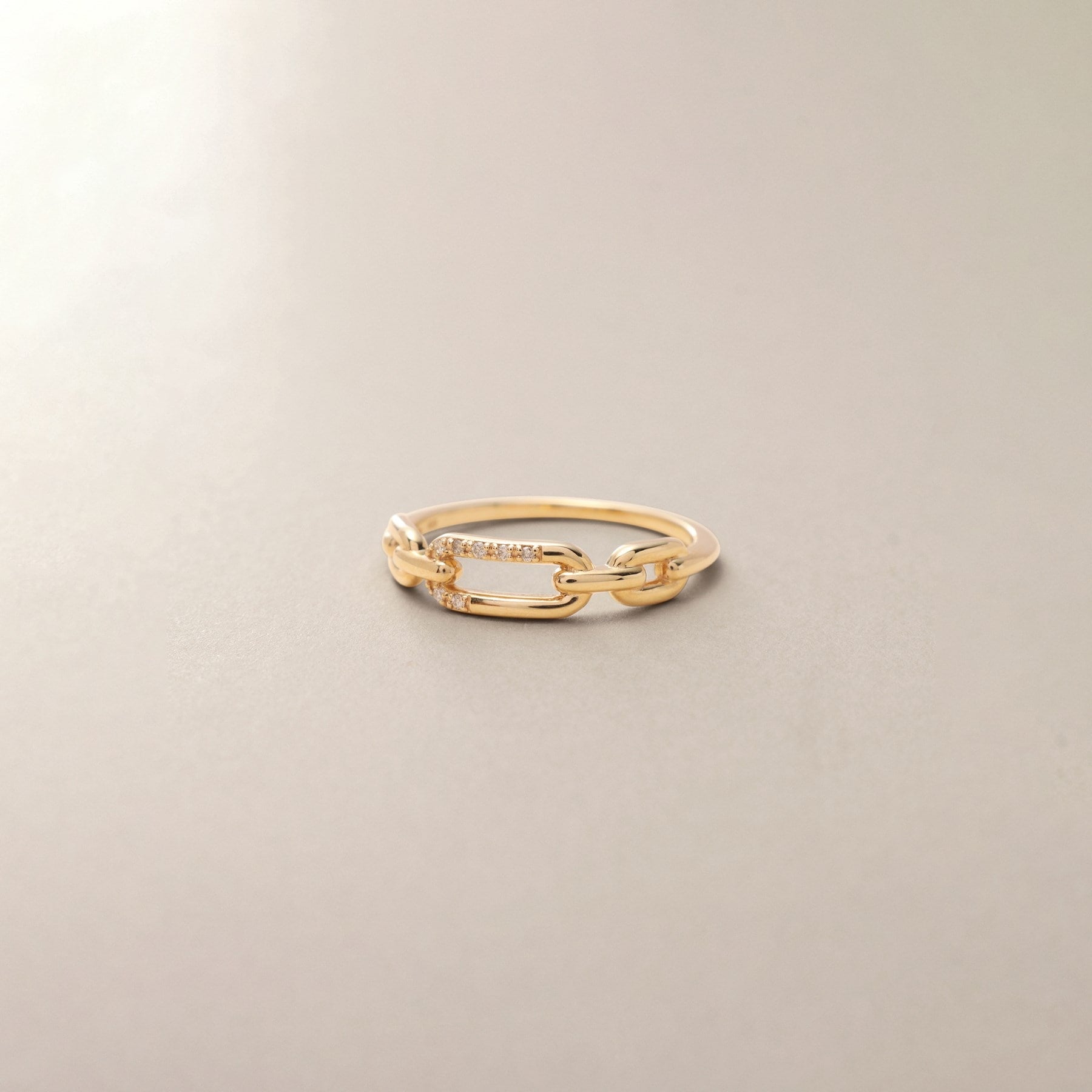 ココシュニック COCOSHNIK K10ダイヤモンド PCモチーフアシンメトリー リング （イエローゴールド(104)） イエローゴールド(104)