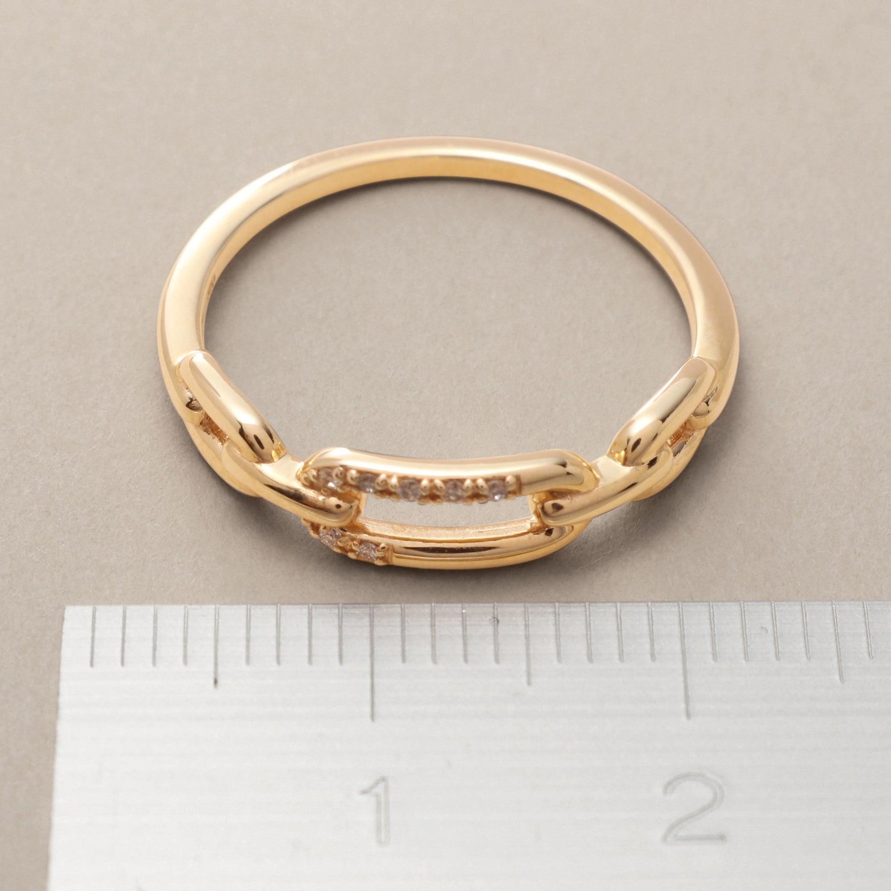 ココシュニック COCOSHNIK K10ダイヤモンド PCモチーフアシンメトリー リング （イエローゴールド(104)） イエローゴールド(104)