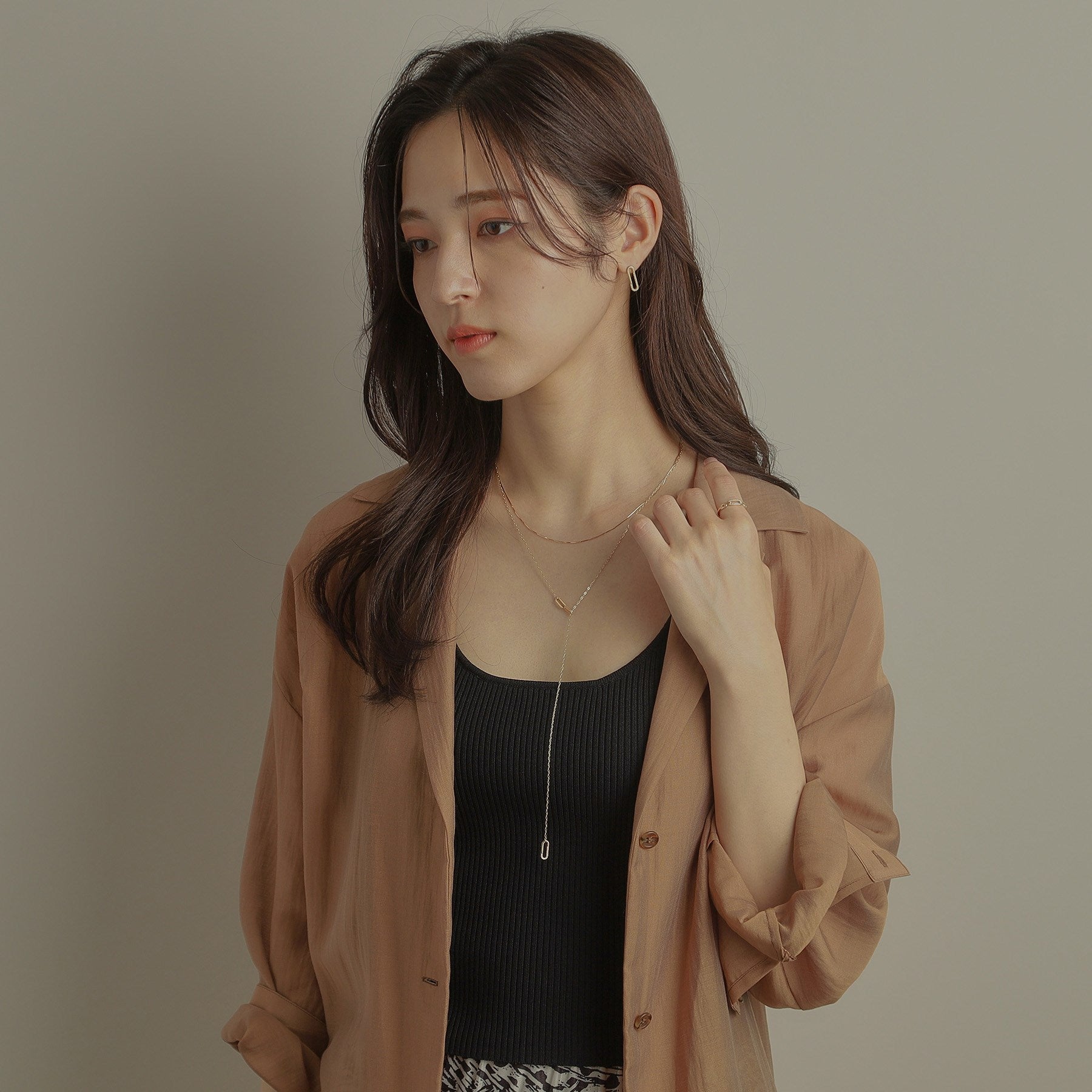 ココシュニック COCOSHNIK K10ダイヤモンド PCモチーフアシンメトリー リング （イエローゴールド(104)） イエローゴールド(104)