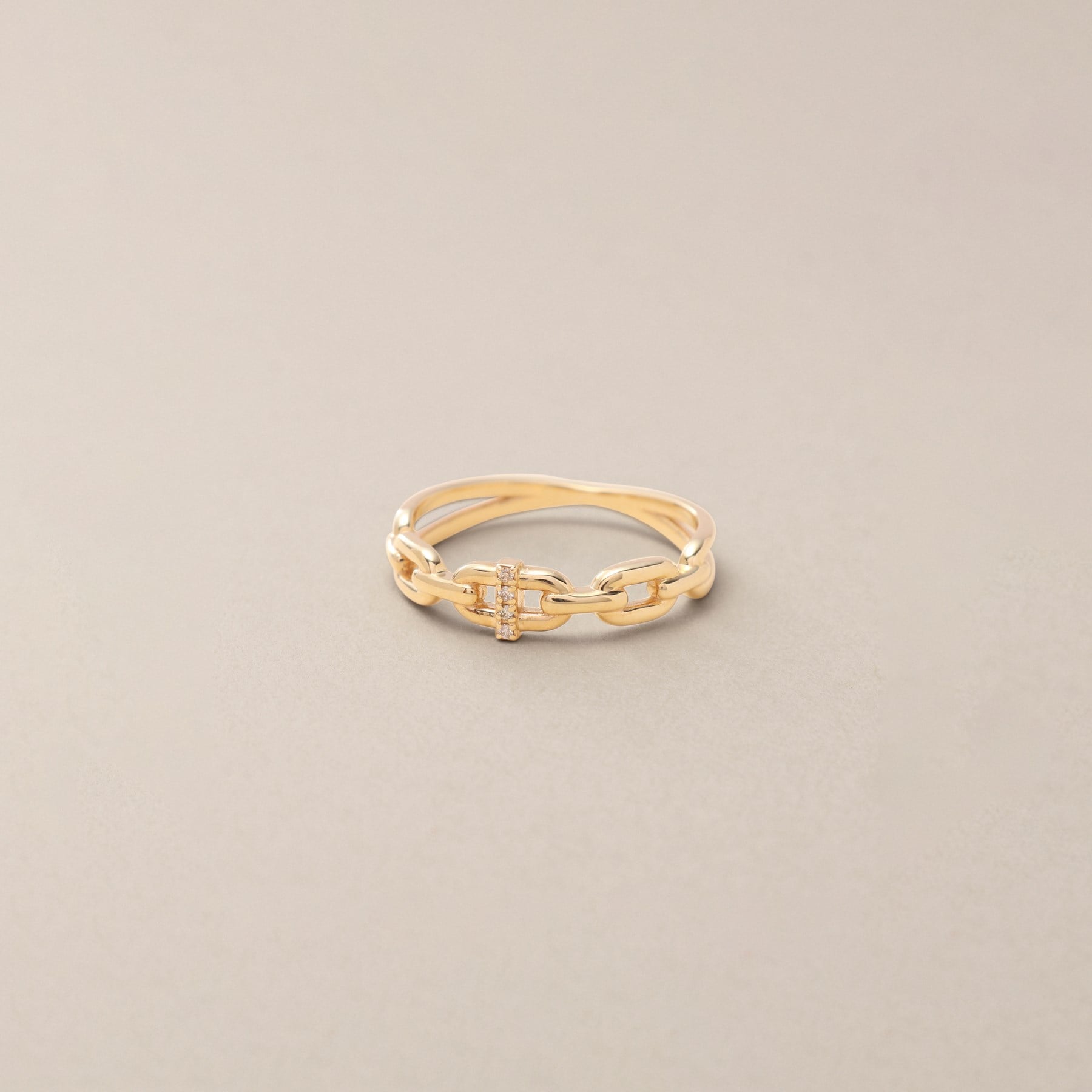 ココシュニック COCOSHNIK K10ダイヤモンド PCモチーフ リング （イエローゴールド(104)） イエローゴールド(104)