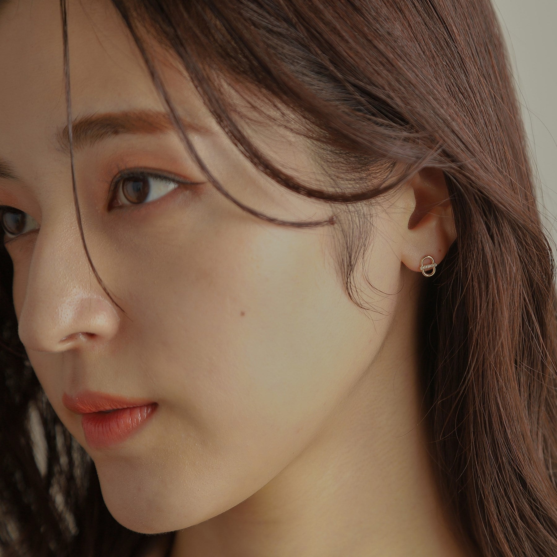 ココシュニック COCOSHNIK K10ダイヤモンド PCモチーフ スタッドピアス （イエローゴールド(104)） イエローゴールド(104)