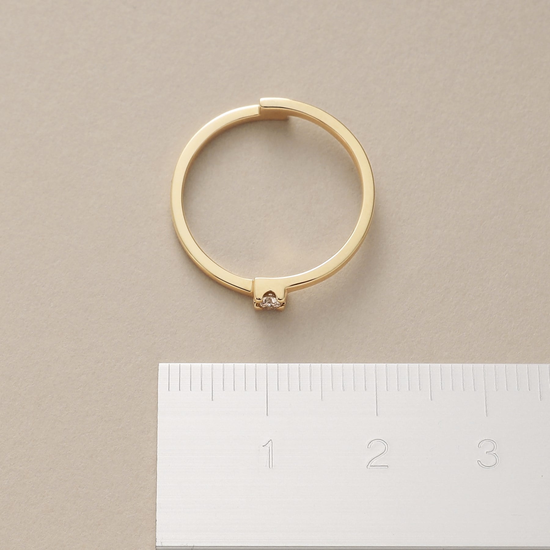 ココシュニック COCOSHNIK K10ダイヤモンド 爪留めスクエアオルタネート リング （イエローゴールド(104)） イエローゴールド(104)