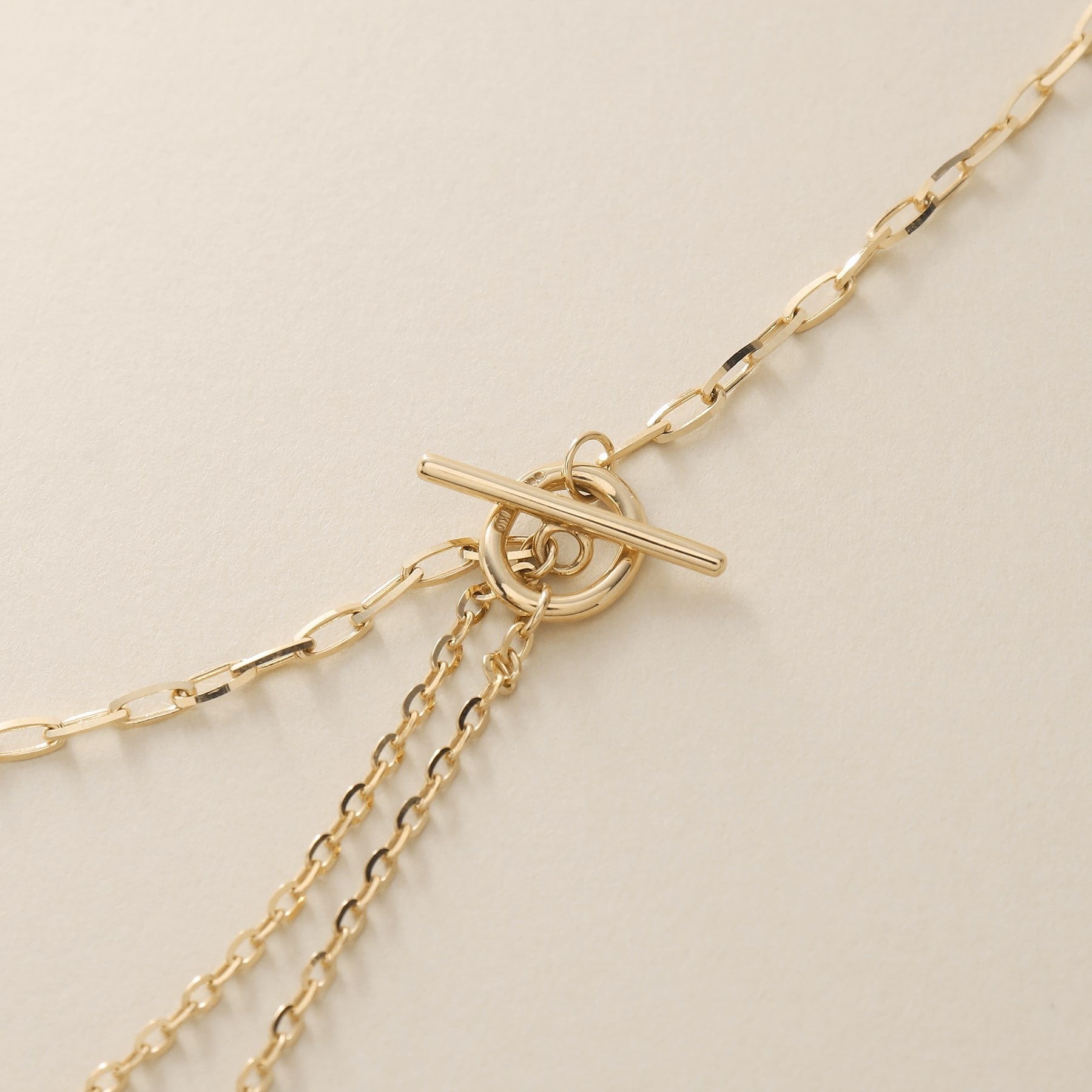 Cocoshnik COCOSHNIK K10 Azuki Mix Chain Mantel Necklace